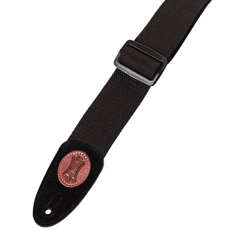 Levy's Leathers Signature Series Cotton Guitar Strap, Durable, Comfortable, and Adjustable - Black (MSSC8-BLK) - Image 5